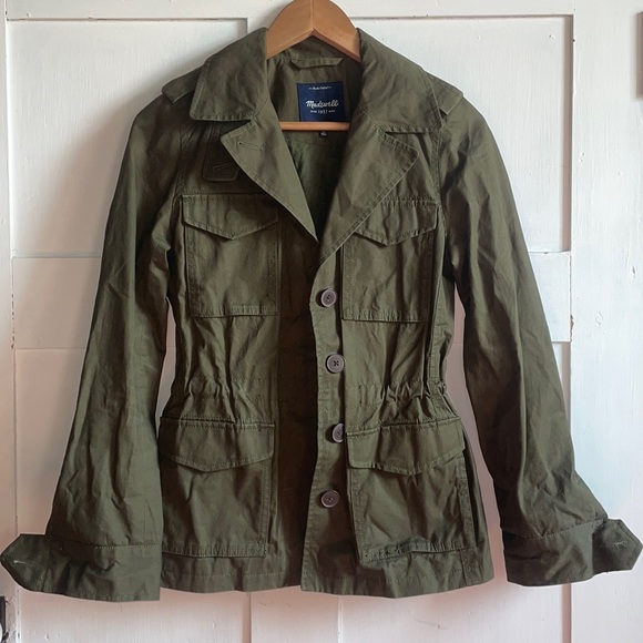 Madewell Jackets & Coats Madewell Army Olive Green Jacket Cute Coat
